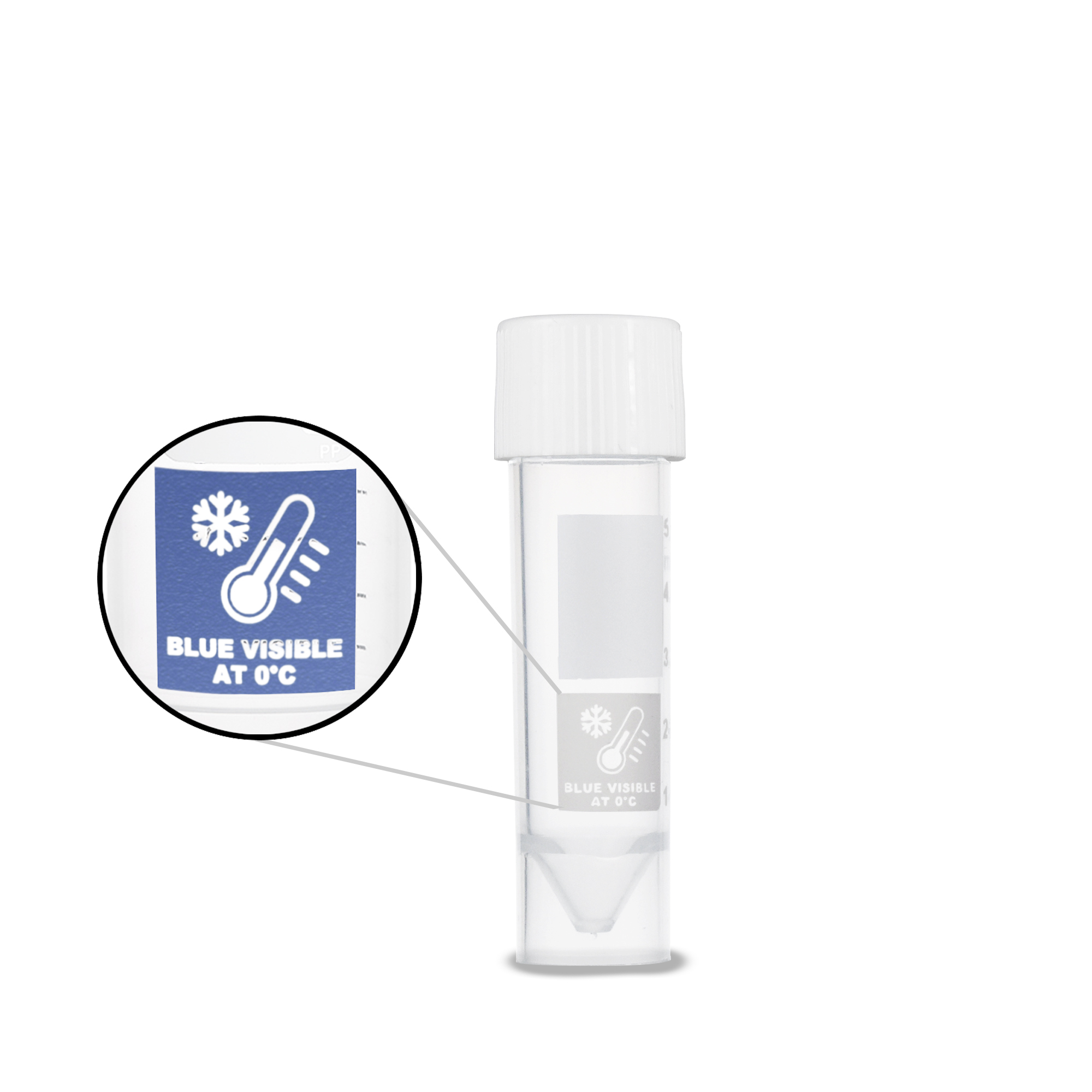 Transport Tube, with FreezeTech™ Temperature Indicator