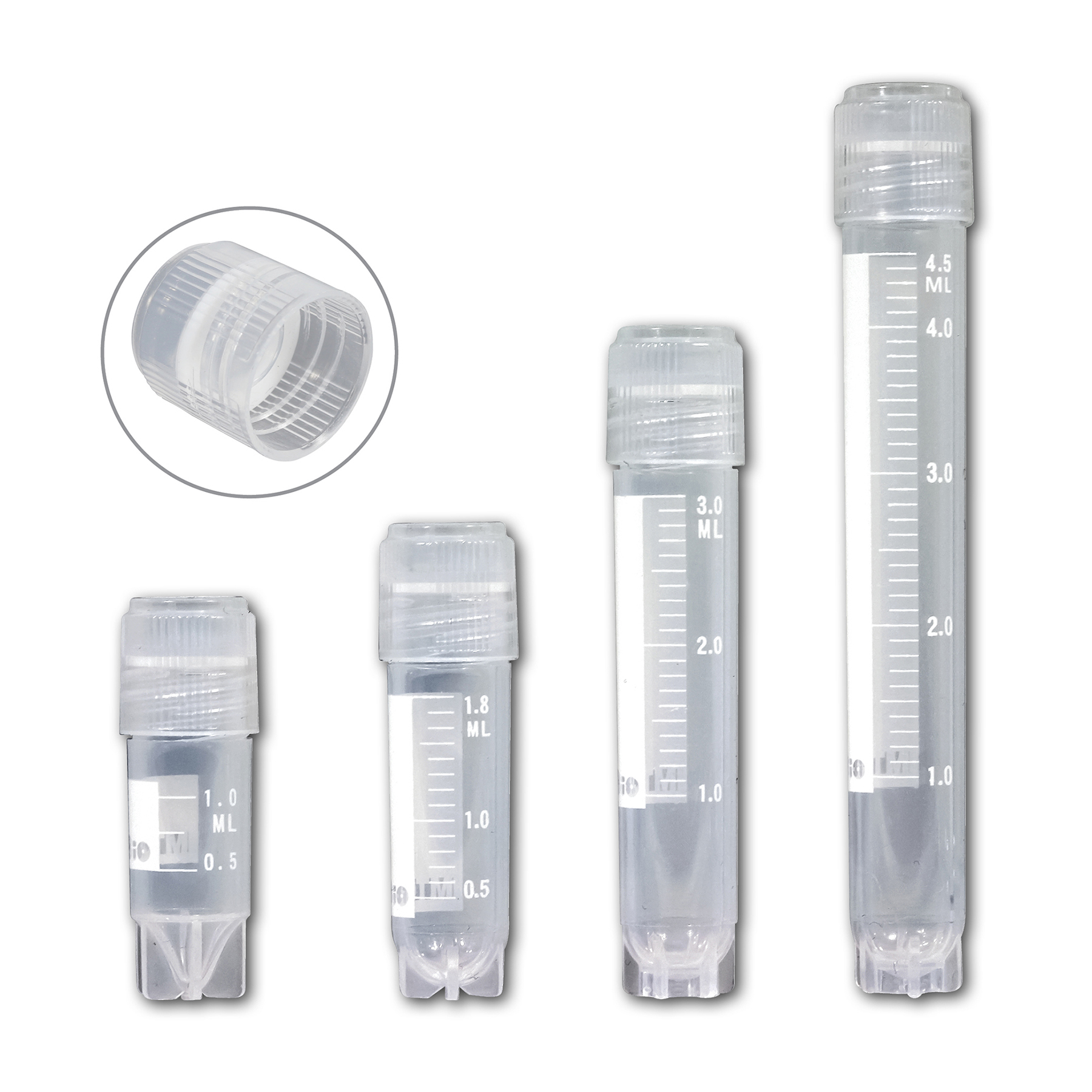 Externally Threaded Cryogenic Vials