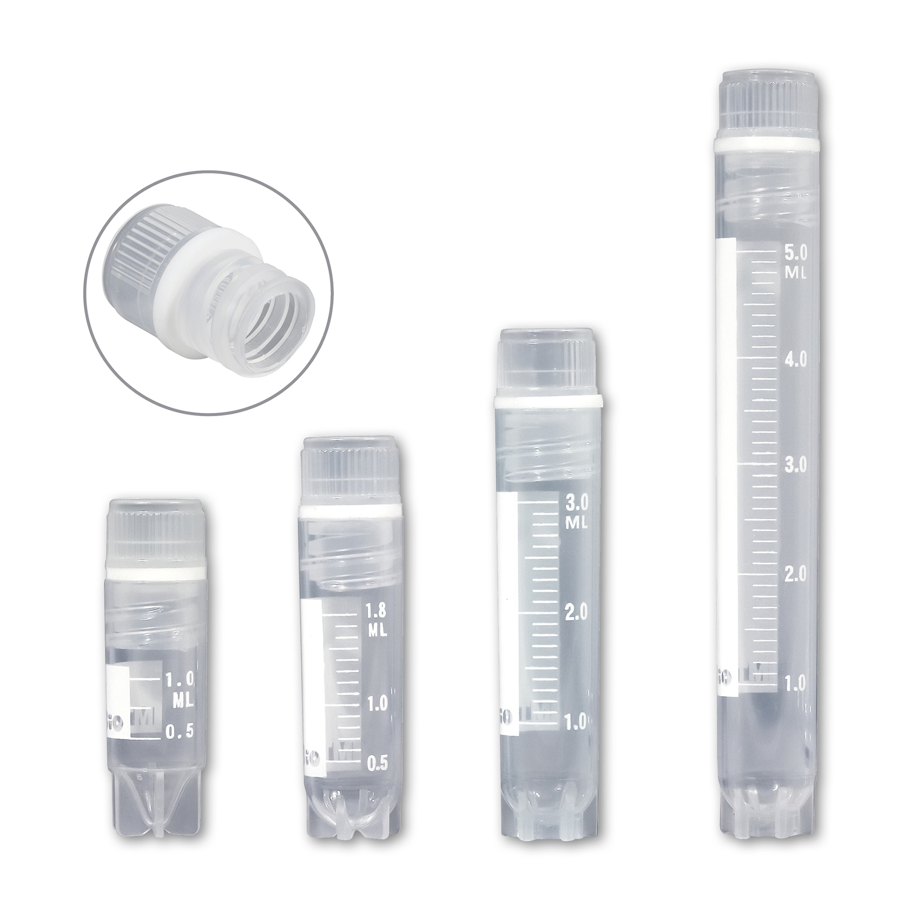 Internally Threaded Cryogenic Vials